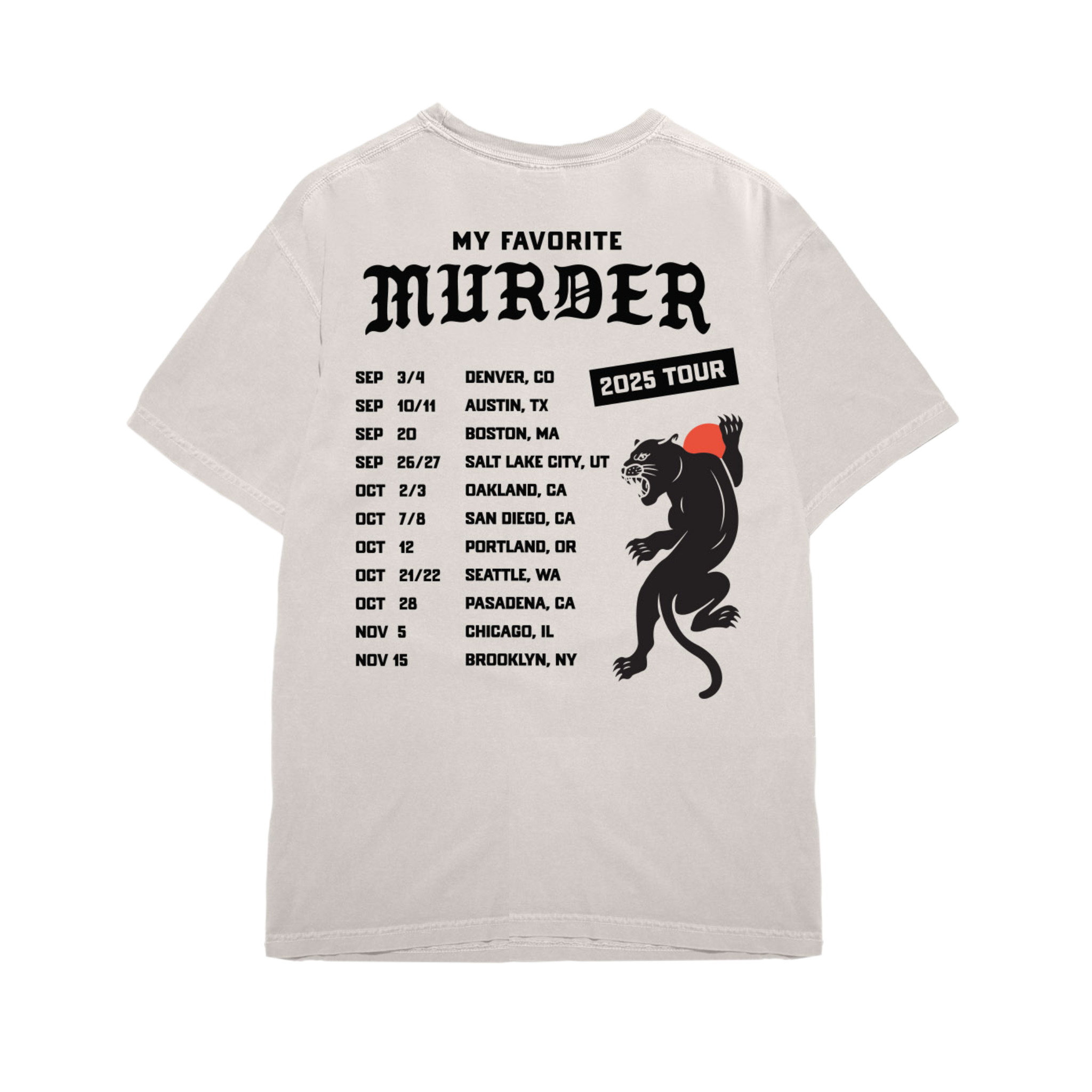 2025 Tour Unisex T-Shirt