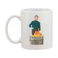I Said No Gifts: Burning Gifts in a Garbage Can Mug