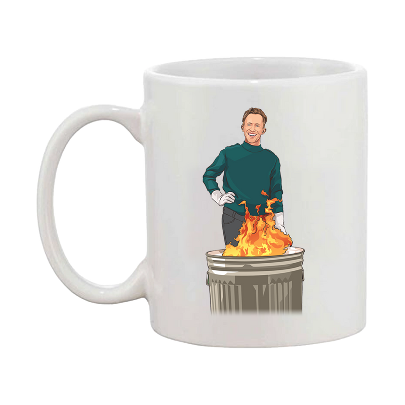I Said No Gifts: Burning Gifts in a Garbage Can Mug