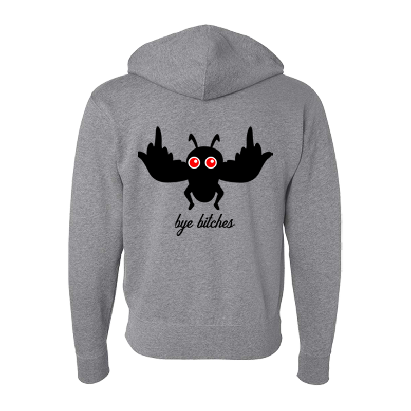 Mothman Unisex Zip-Front Hoodie