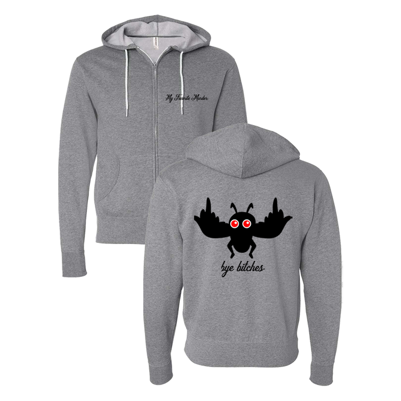 Mothman Unisex Zip-Front Hoodie