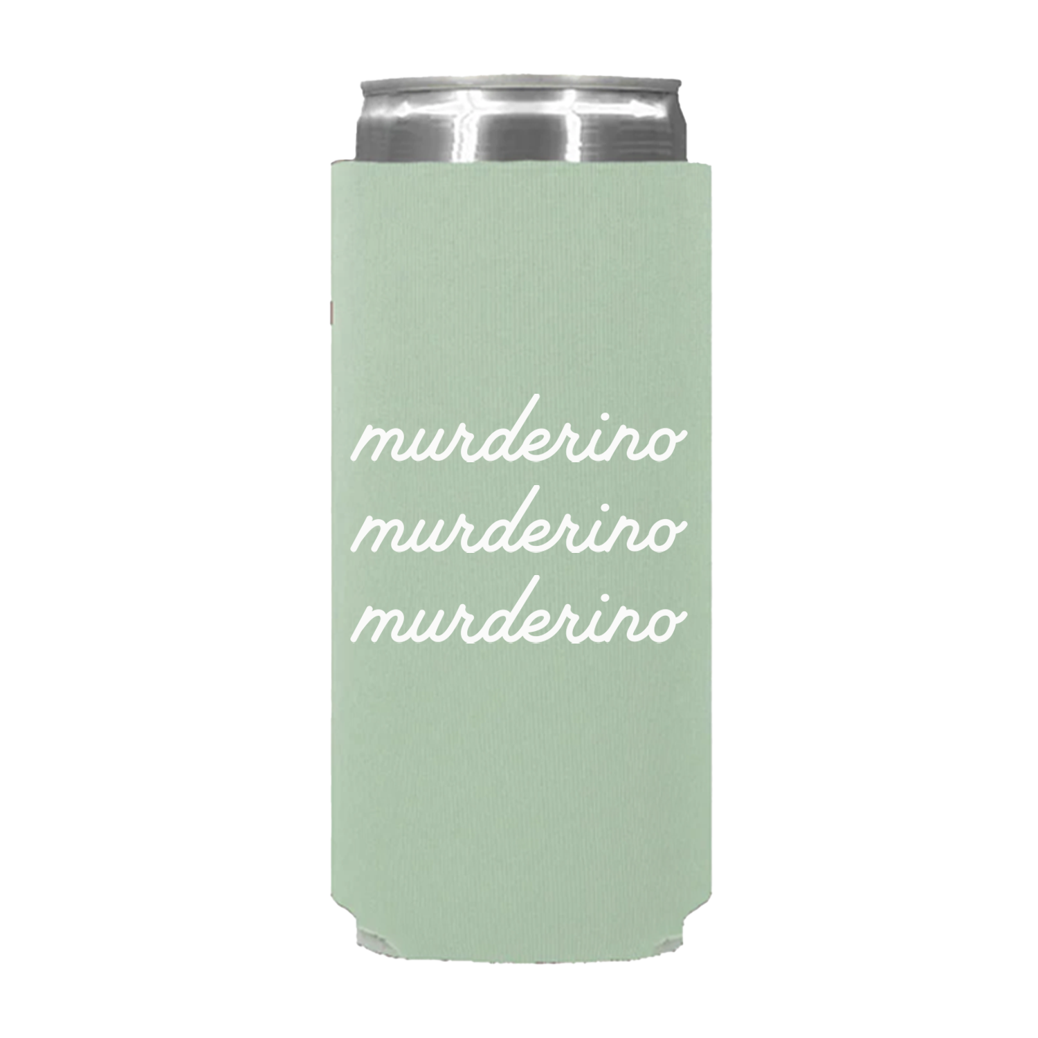 Murderino Script Slim Koozie