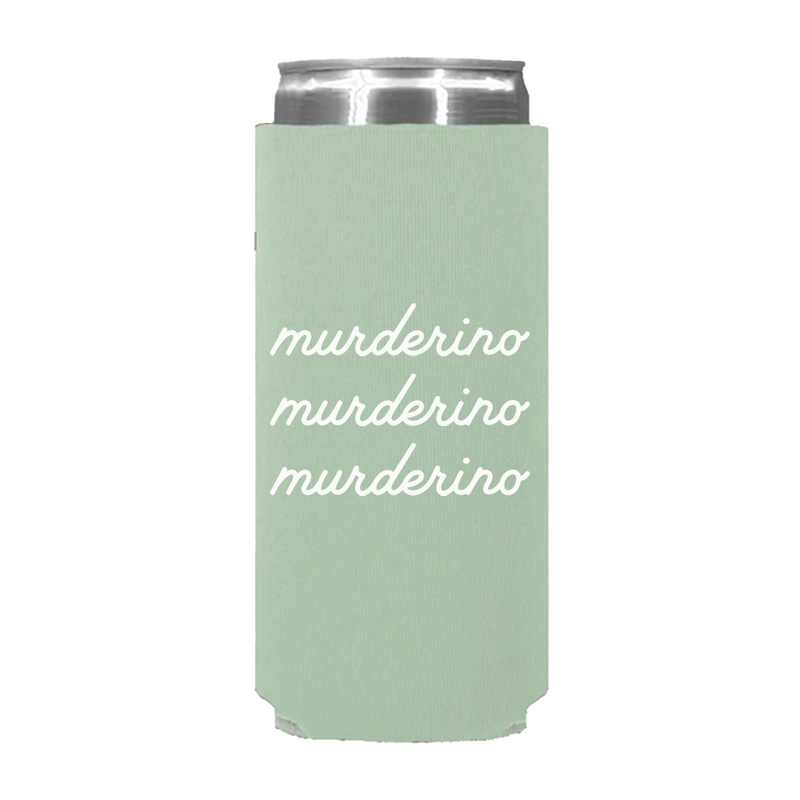 Murderino Script Slim Koozie