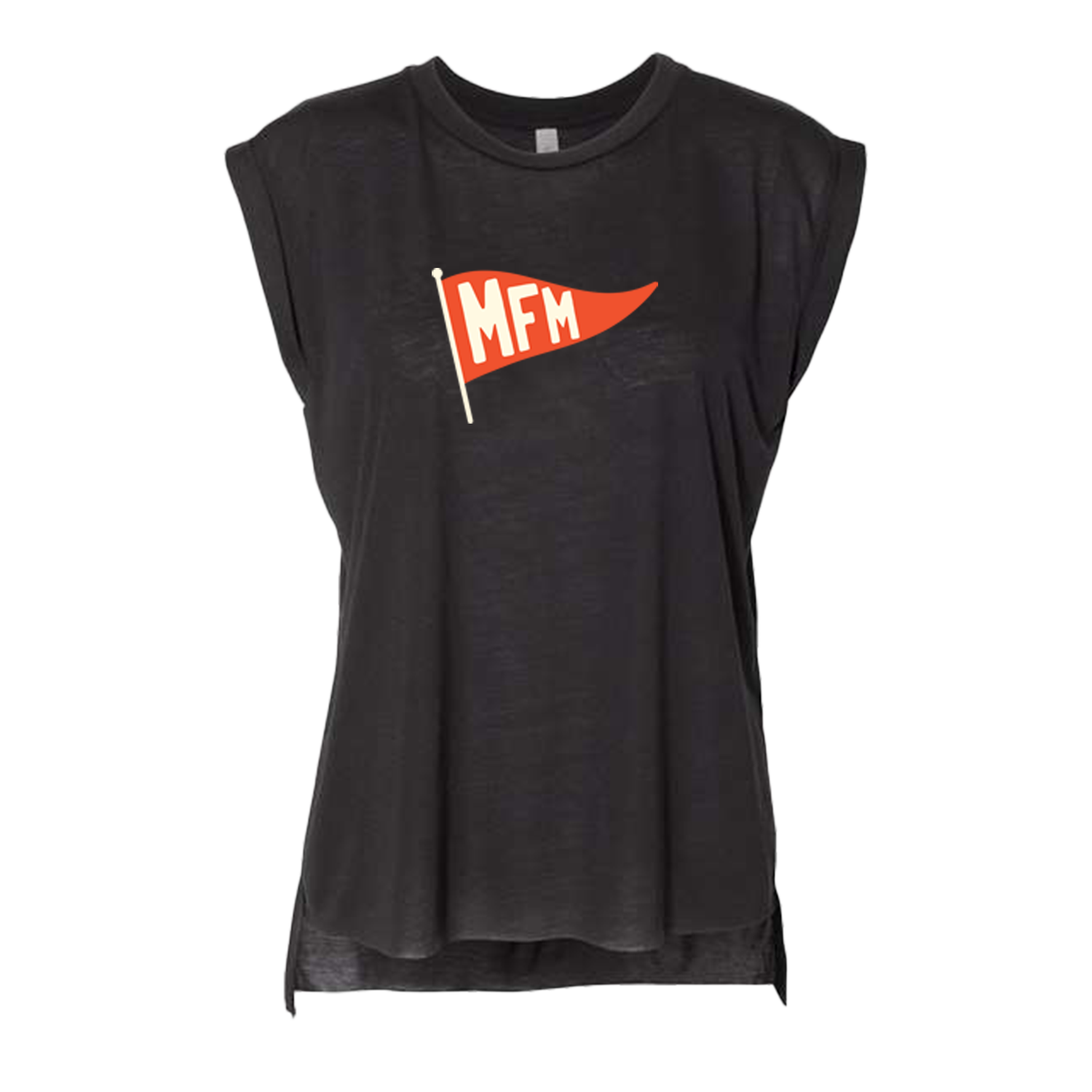 Red Flag Ladies Muscle T-Shirt