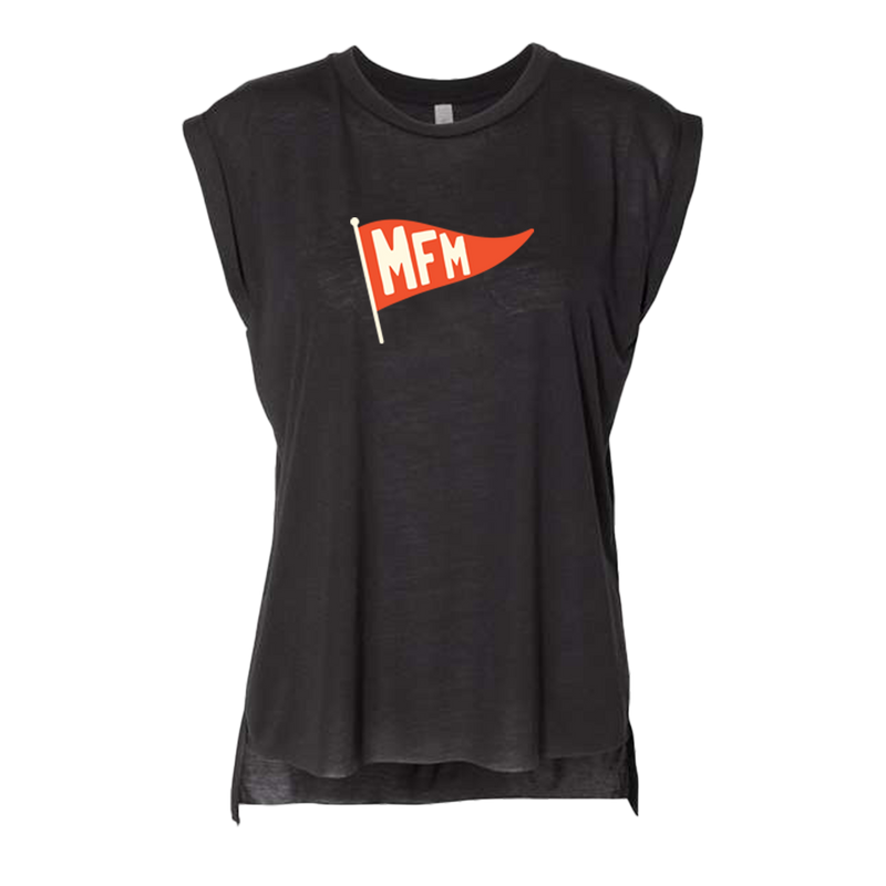 Red Flag Ladies Muscle T-Shirt