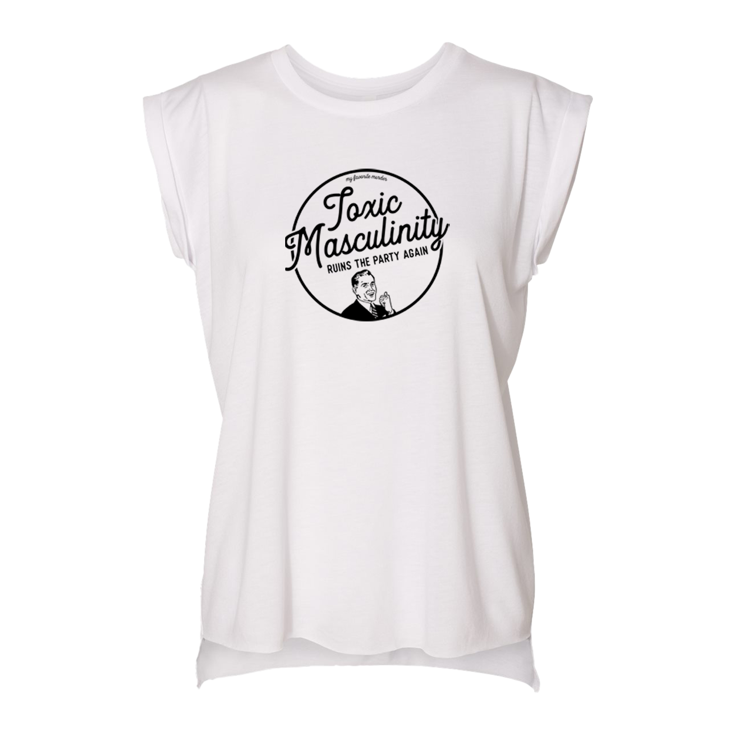 Toxic Masculinity Ladies Muscle T-Shirt