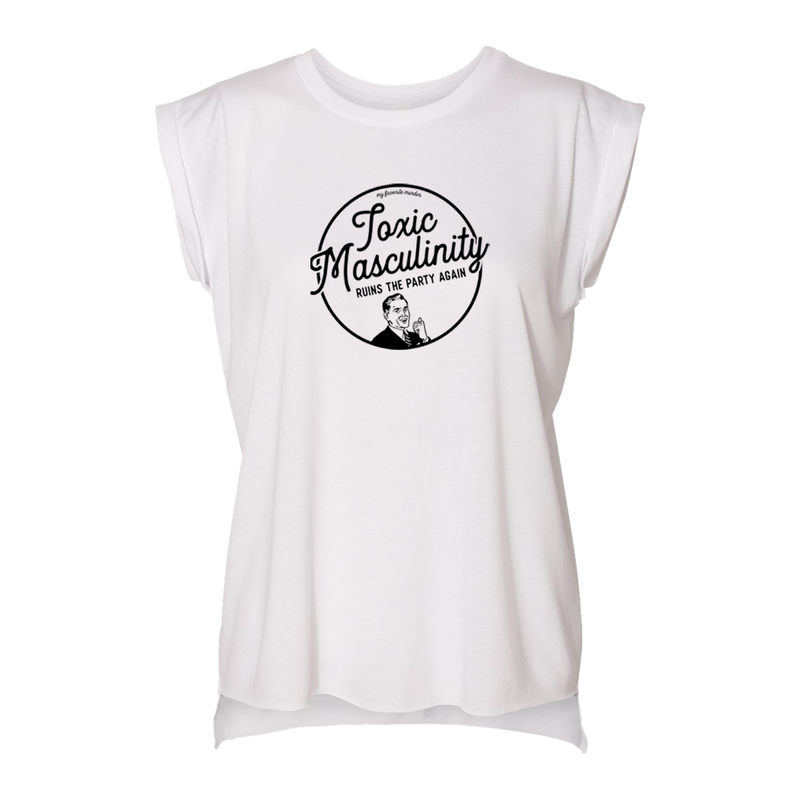 Toxic Masculinity Ladies Muscle T-Shirt