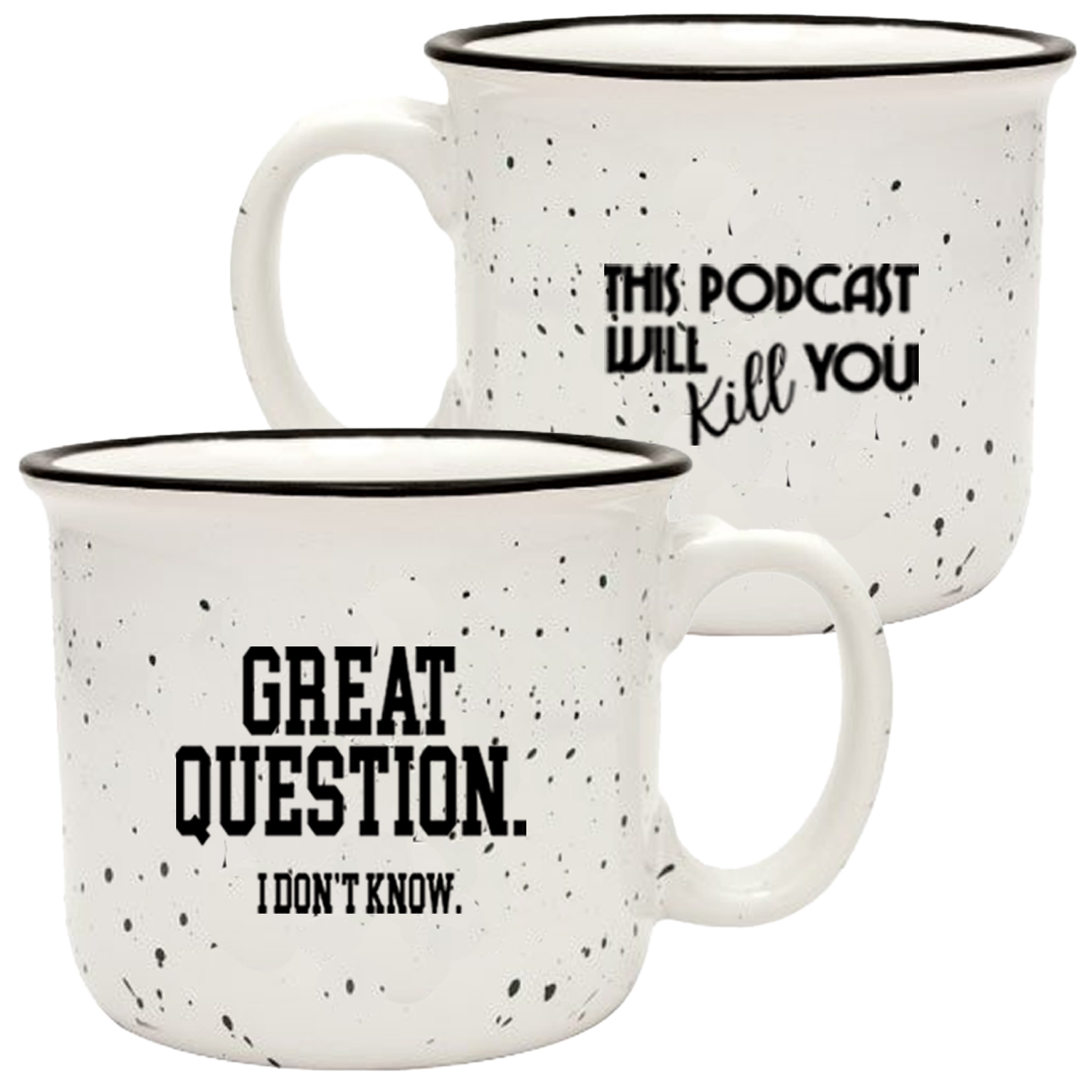 This Podcast Will Kill You: Great Question Camping Mug – Exactly