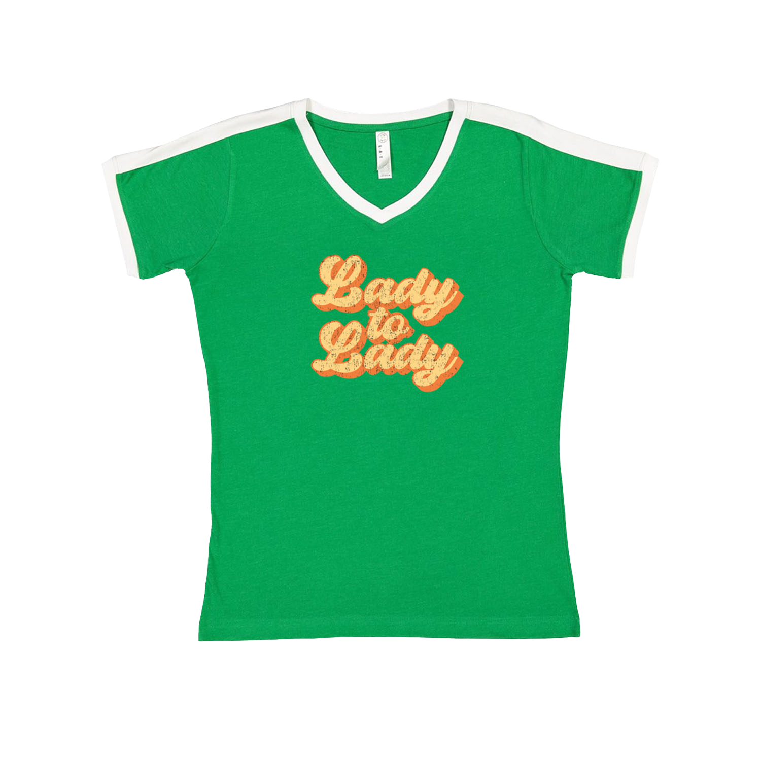 Lady To Lady: Ladies Vintage Logo Ringer T-Shirt